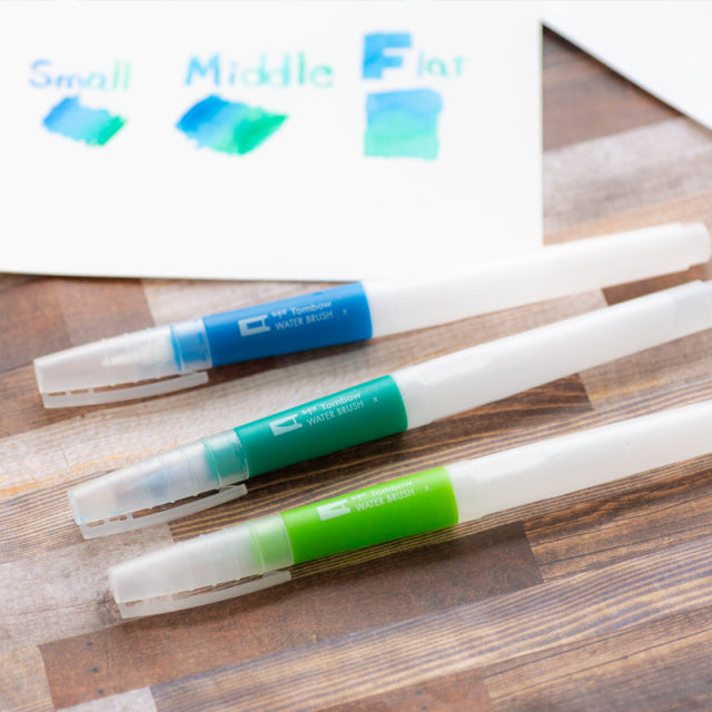 Tombow/ブラッシュカリグラフィー/トンボ鉛筆 水筆アソート３Pパック