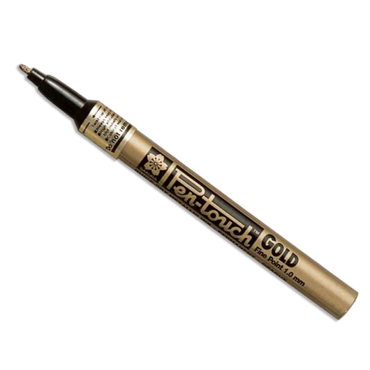 Sakura/カリグラフィーペン/Sakura Pen-Touch Metallic Bullet tip Marker-1mm Gold Fine Point