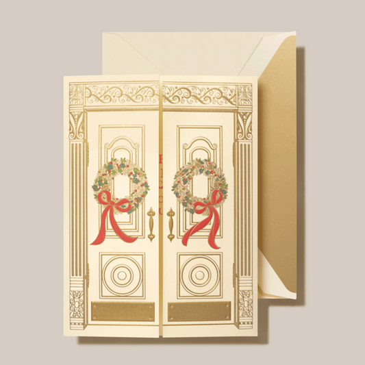 Crane/Box Card/Holiday Entrance Greeting Card