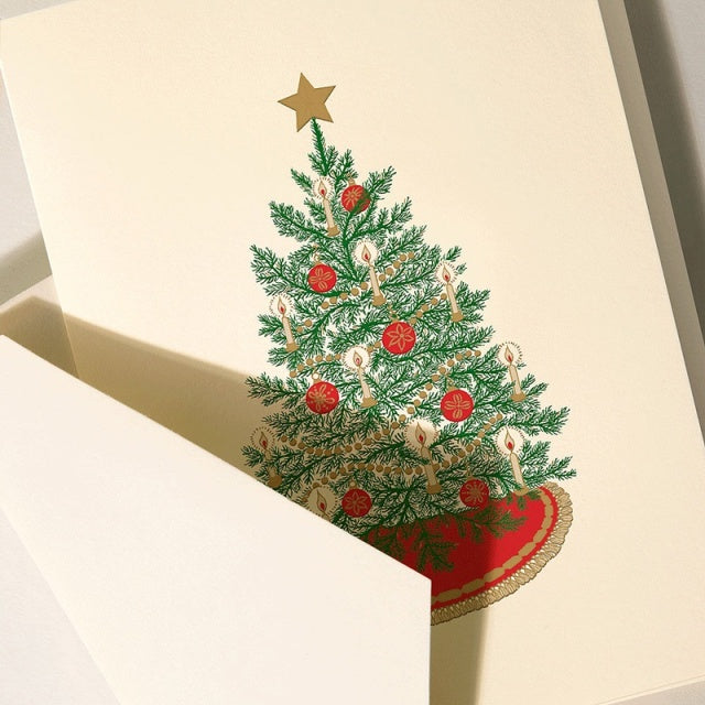 Personalised Christmas Tree Greeting Card - Customisable For Family, Friends, Couple