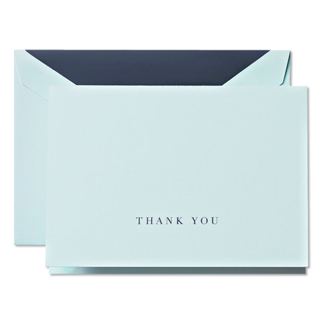Crane/Box Card Set of 10/Beach Glass Thank You