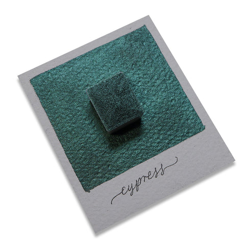 The Creative Kinds/Calligraphy Ink/Single Half Pan Shimmer - Cypress