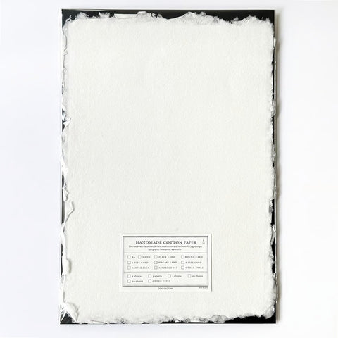 DEAR FACTORY/Card/A4 Size Fringe Card Set of 2 - White