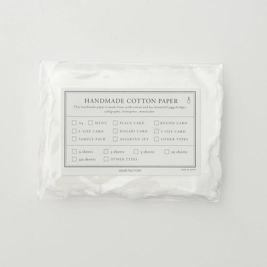 DEAR FACTORY/カード/S Size Fringe Card  5枚Set - White