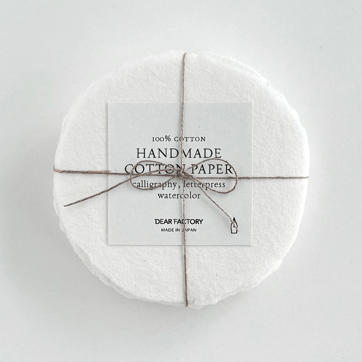 DEAR FACTORY Place Cards/Circle Card Set of 10 - White