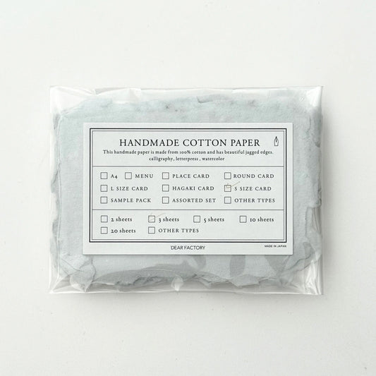 DEAR FACTORY/カード/S Size Fringe Card  5枚Set - Smoke Blue