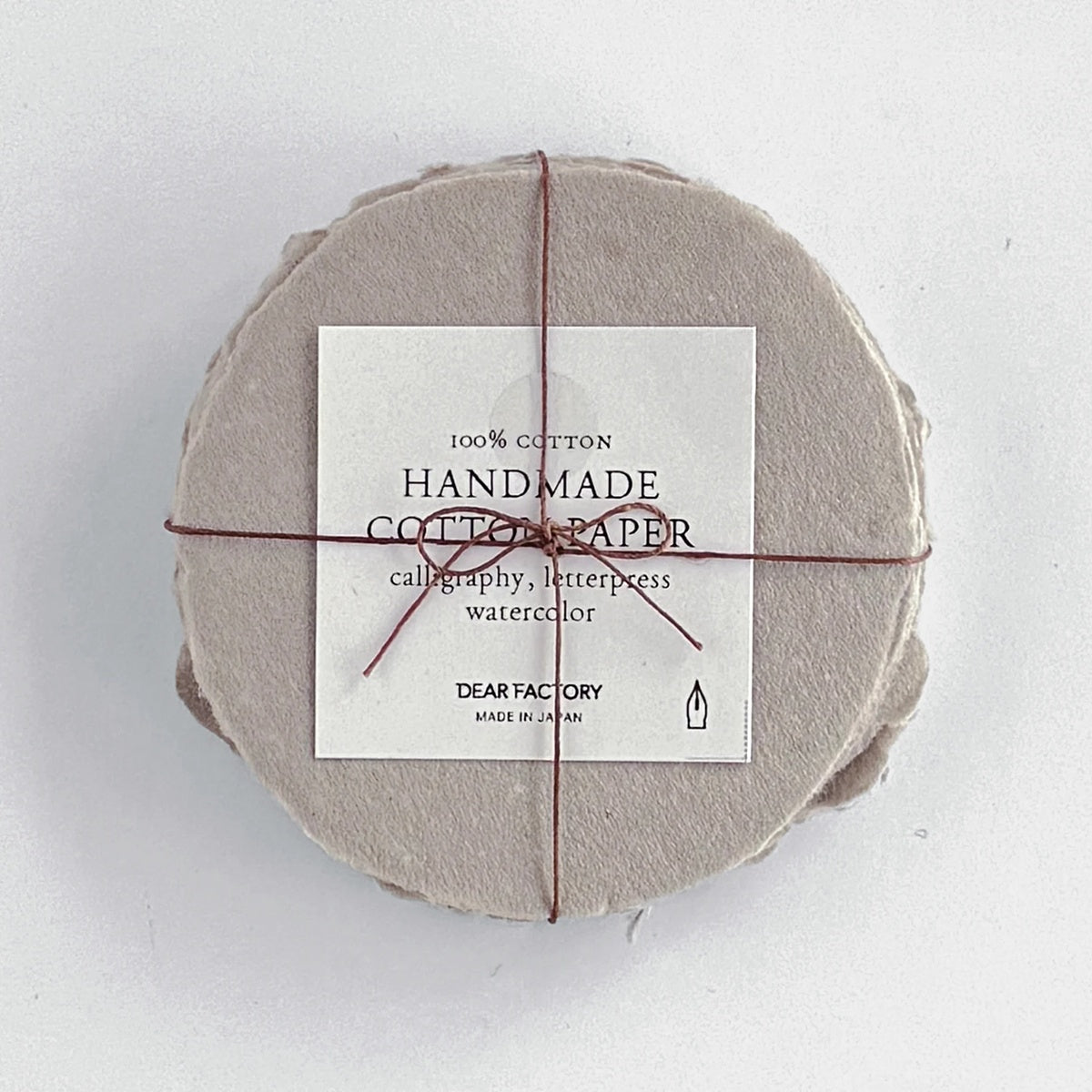 DEAR FACTORY Place Cards/Circle Cards (Set of 10) - Greige