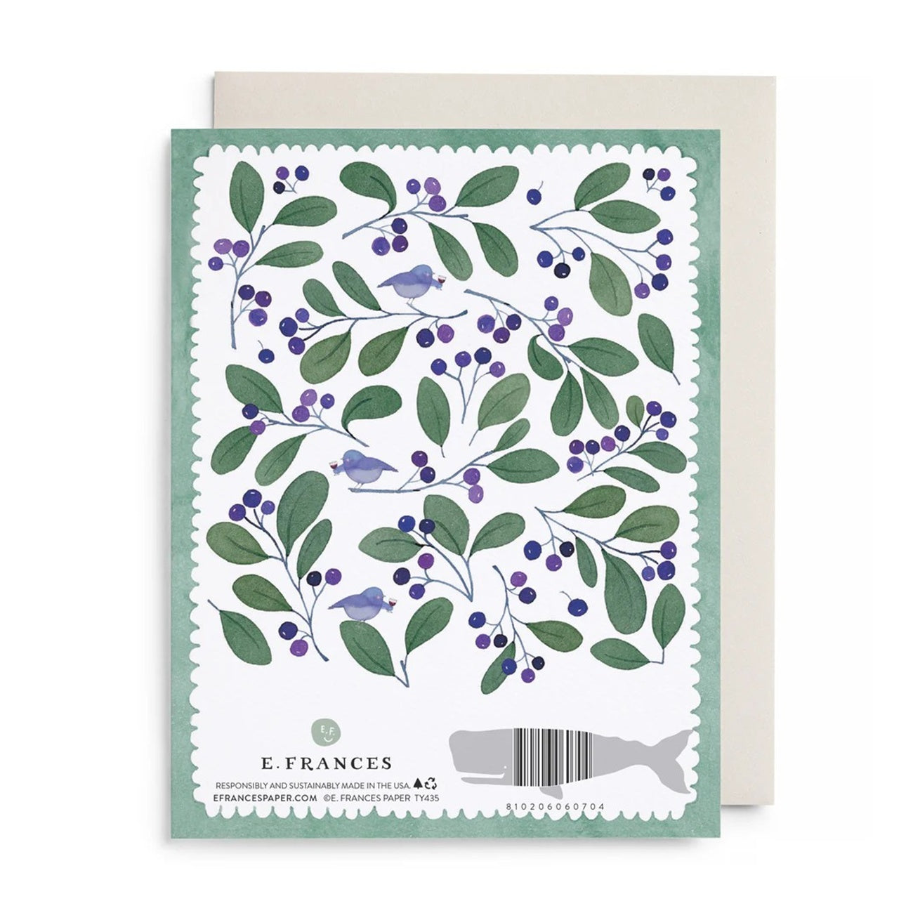 E.Frances/シングルカード/Chirps and Cheers Thank You Greeting Card