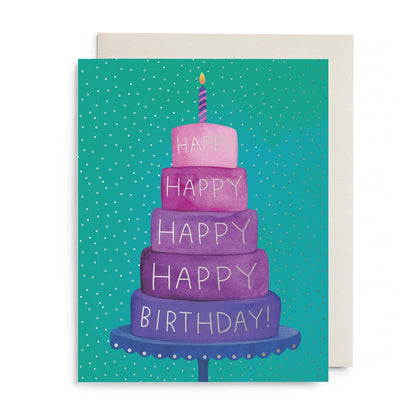E.Frances/シングルカード/Birthday Layer Cake Greeting Card