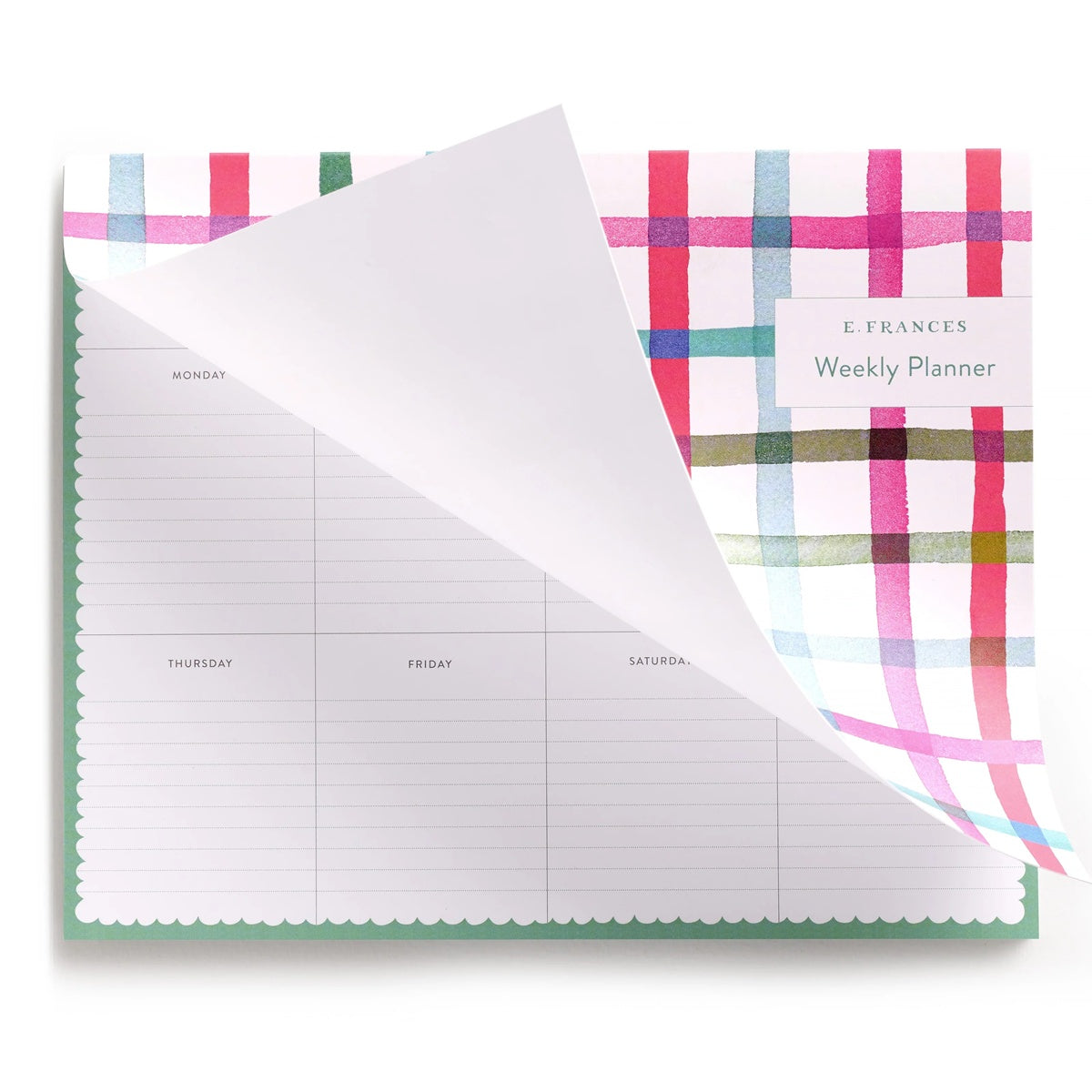 E.Frances/ウィークリープランナー/Happy Plaid Covered Weekly Planner