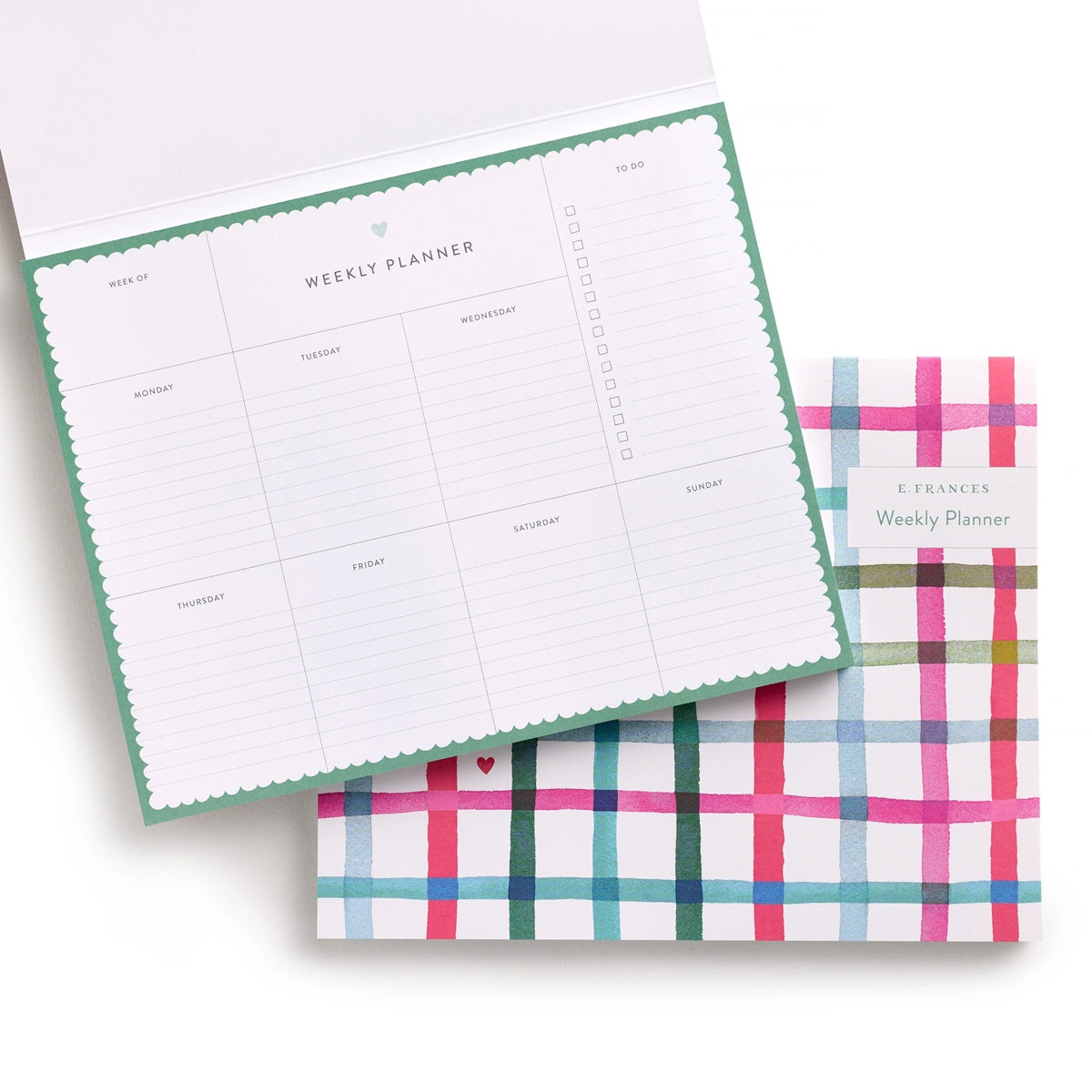 E.Frances/ウィークリープランナー/Happy Plaid Covered Weekly Planner