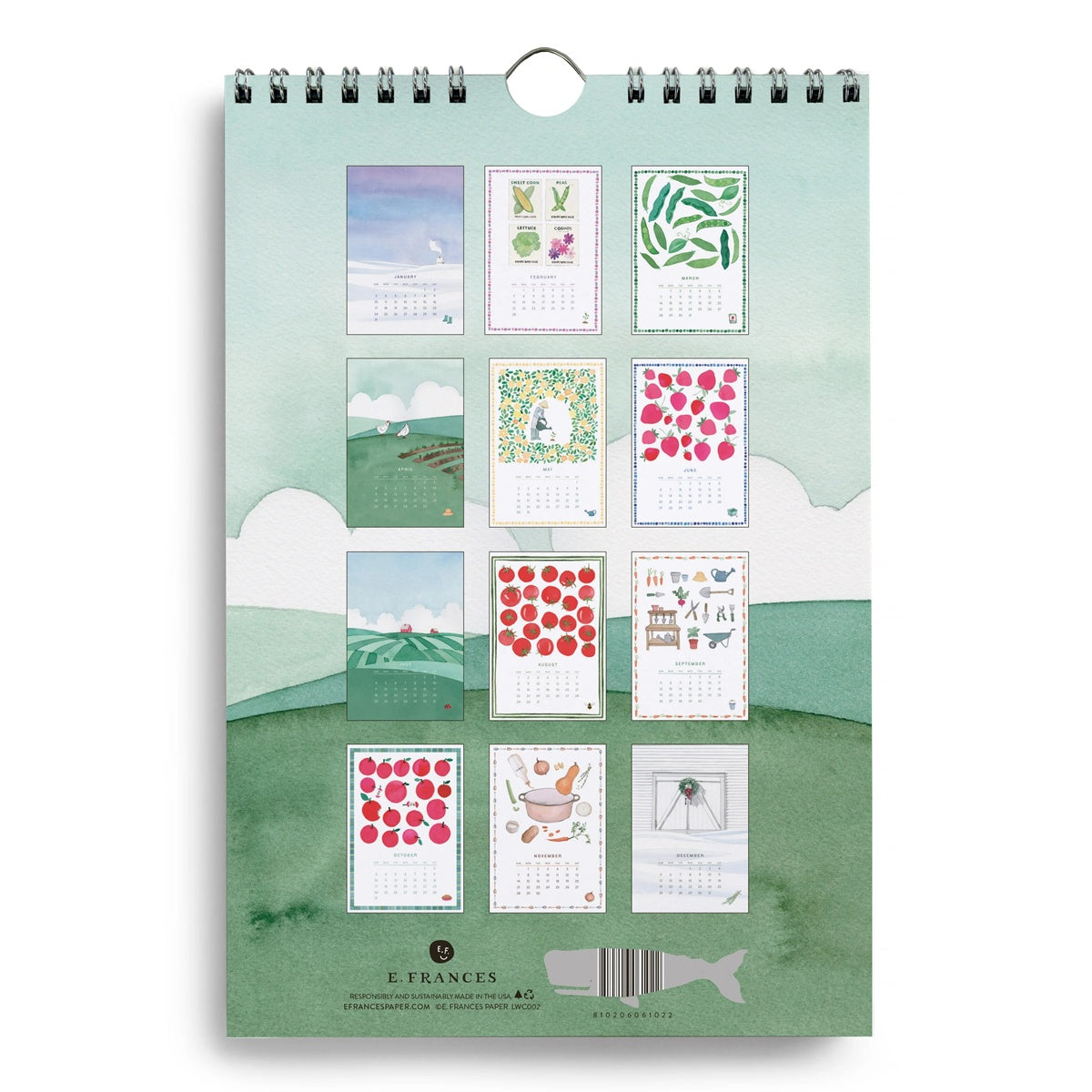 E.Frances/カレンダー/A Year In The Garden Little Calendar