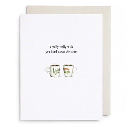 E.Frances/シングルカード/Coffee Cups Greeting Card