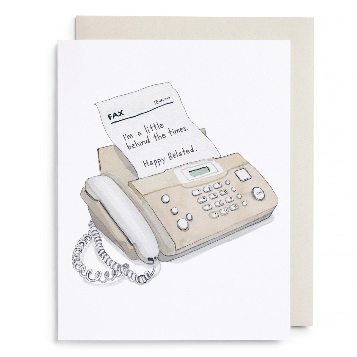 E.Frances/シングルカード/Behind the Times Belated Birthday Card