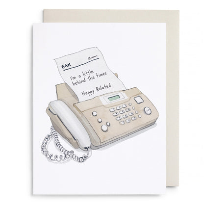 E.Frances/シングルカード/Behind the Times Belated Birthday Card