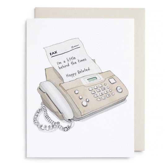 E.Frances/シングルカード/Behind the Times Belated Birthday Card
