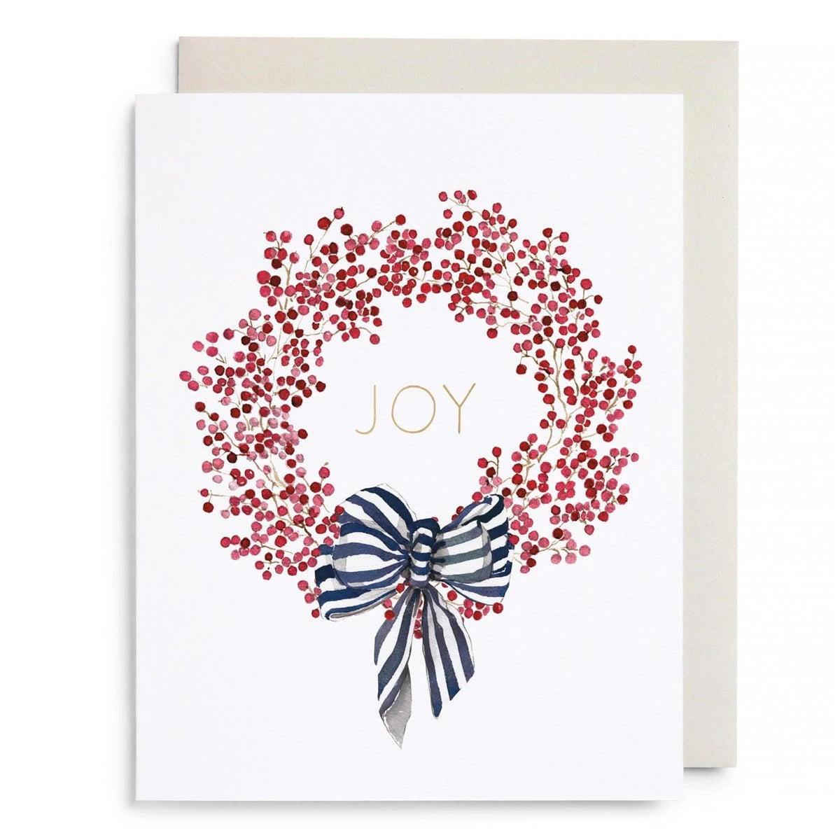 E.Frances/シングルカード/Red Berry Wreath Greeting Card