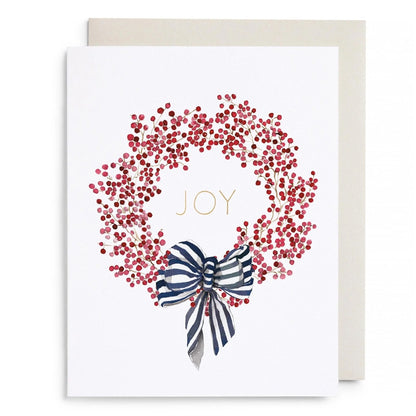 E.Frances/シングルカード/Red Berry Wreath Greeting Card