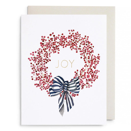 E.Frances/シングルカード/Red Berry Wreath Greeting Card
