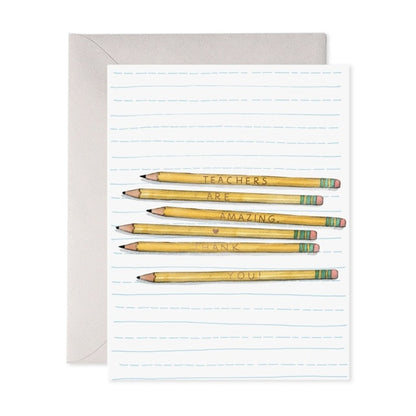 E.Frances/Single Card/Teacher Pencils
