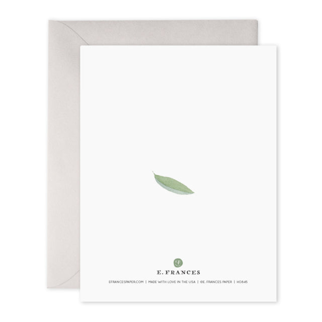 E.Frances/Single Card/Peaceful Leaves