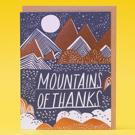 Egg Press/Single Card/Mountains of Thanks