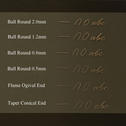 Paper Tree/ダイヤモンドビット/Engraving Burs - Ball Round 0.5mm 5本セット