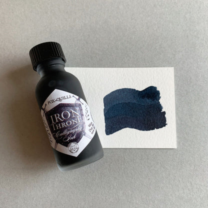 Fox and Quills/Calligraphy Ink/The "Iron Throne" Iron Gall Ink 30ml