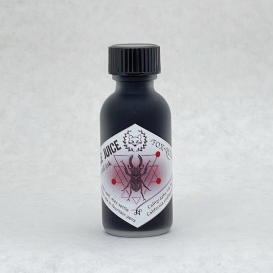 Fox and Quills/Calligraphy Ink/Beetle Juice Iron Gall Ink 30ml