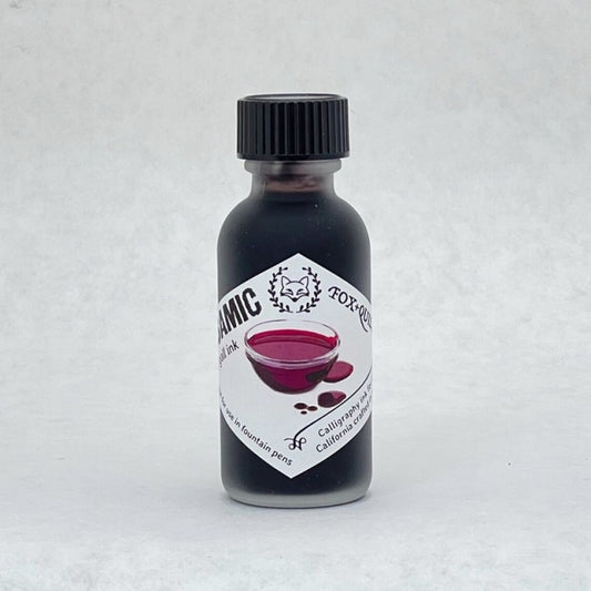 Fox and Quills/Calligraphy Ink/Balsamic Red Pigment Ink 30ml