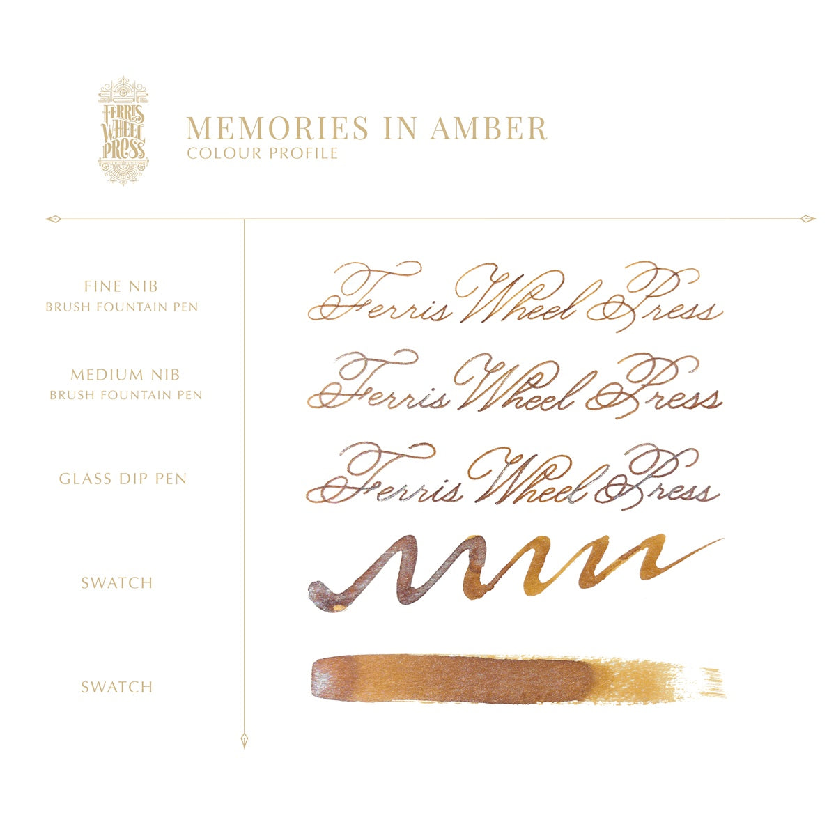 ご予約受付中｜8/7発売】Ferris Wheel Press/インク/Memories in Amber