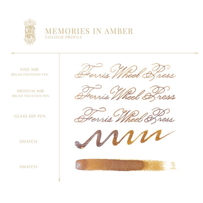 【ご予約受付中｜8/7発売】Ferris Wheel Press/インク/Memories in Amber 38ml