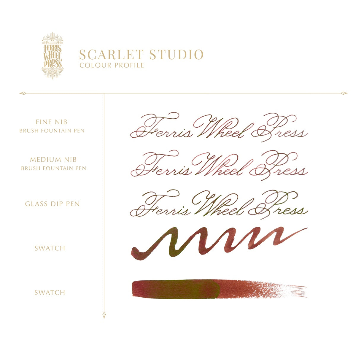 【ご予約受付中｜8/7発売】Ferris Wheel Press/インク/Scarlet Studio 38ml