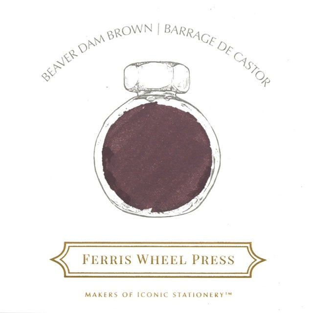 [While supplies last] Ferris Wheel Press/Ink/Beaver Dam Brown Ink 38ml
