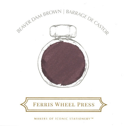[While supplies last] Ferris Wheel Press/Ink/Beaver Dam Brown Ink 38ml