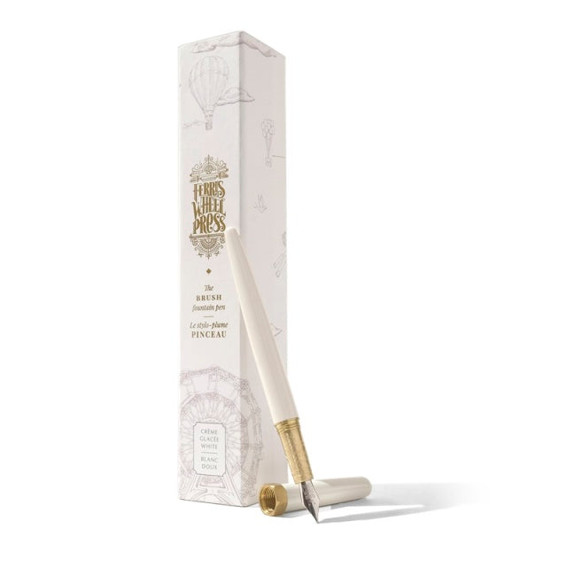 【在庫限り】Ferris Wheel Press/万年筆/Creme Glacee White Brush Fountain Pen