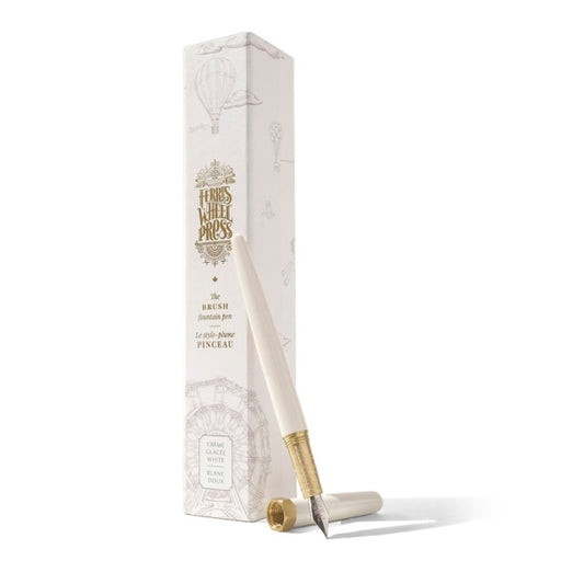 【在庫限り】Ferris Wheel Press/万年筆/Creme Glacee White Brush Fountain Pen