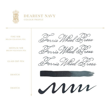 Ferris Wheel Press × Paper Tree/Ink/Dearest Navy 38ml