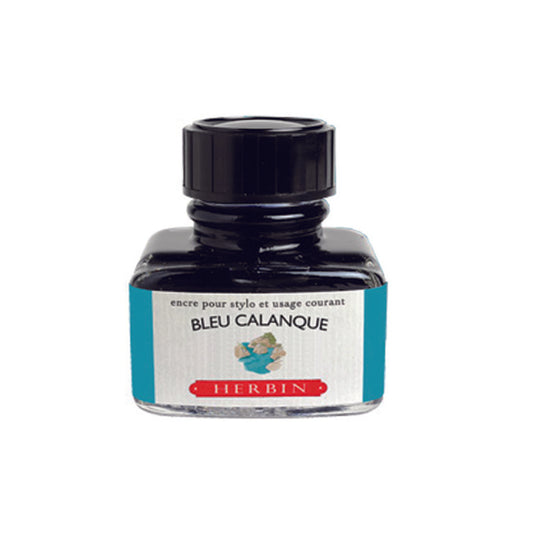 Herbin/Calligraphy Ink/Traditional Ink: Calanque Blue (30ml)