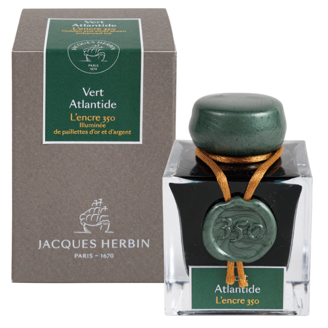 JACQUES HERBIN Anniversary Ink 350: Vert Atlantide (50ml)