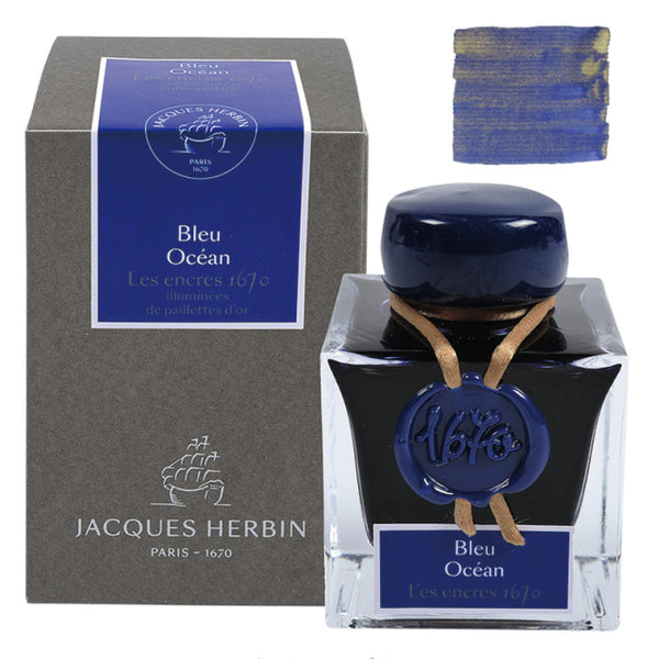 JACQUES HERBIN/インク/Anniversary Ink 1670：オーシャンブルー(50ml