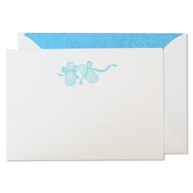 Jan Petr Obr/Single Card/Blue Baby Slippers