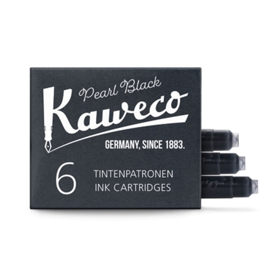 Kaweco/インクカートリッジ/Ink Cartridges 6 Pack - Pearl Black