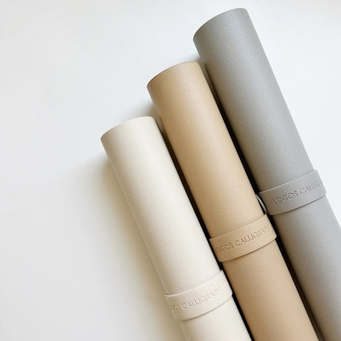 Logos Calligraphy/Writing Mat/Vegan Leather Writing Mat