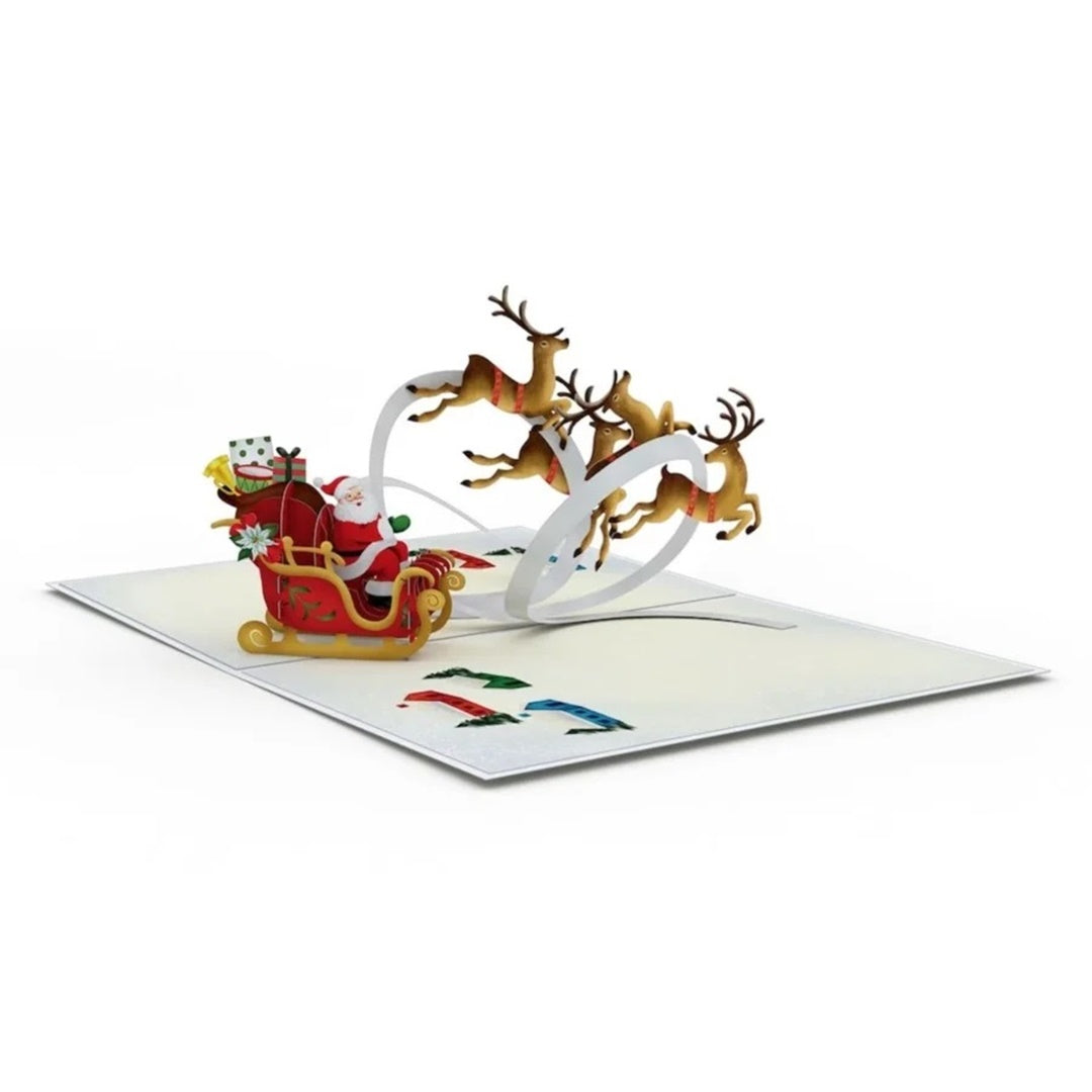 Lovepop/シングルカード/Sant Sleigh and Reindeer