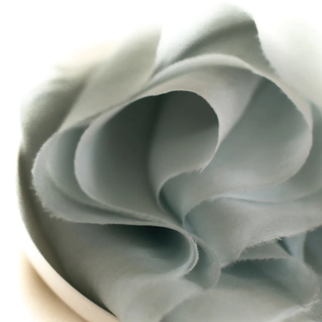 Lademya Silks/ガーゼシルクリボン/Gauze Silk Ribbon -Moss Green