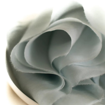 Lademya Silks/ガーゼシルクリボン/Gauze Silk Ribbon -Moss Green
