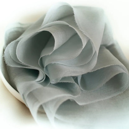 Lademya Silks/ガーゼシルクリボン/Gauze Silk Ribbon -Moss Green