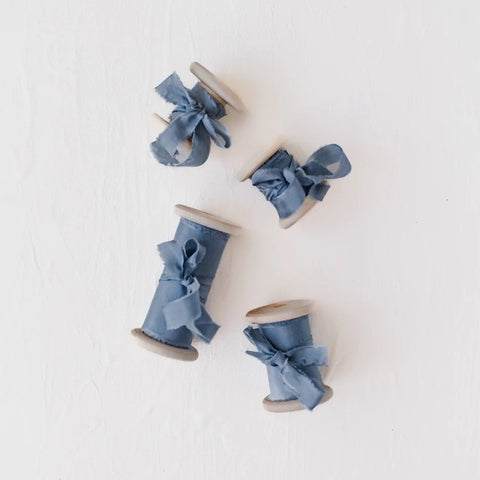 Lademya Silks/Original Silk Ribbon -Dusk Blue