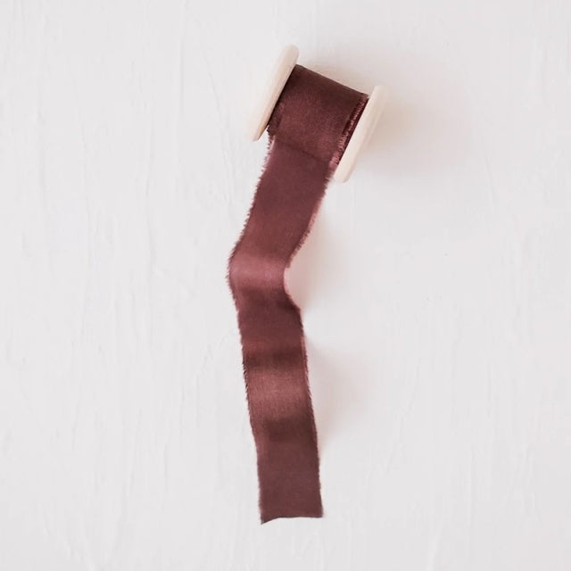 Lademya Silks/オリジナルシルクリボン/Original Silk Ribbon -Espresso